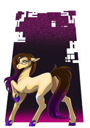 Size: 3508x4961 | Tagged: safe, artist:oneiria-fylakas, derpibooru import, oc, oc:dragon heart, earth pony, female, glasses, mare, solo