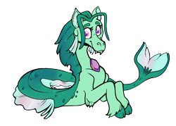 Size: 1304x936 | Tagged: safe, artist:lucheek, derpibooru import, oc, oc:fantasia luster, siren, gem, siren gem, siren oc, smiling, unshorn fetlocks