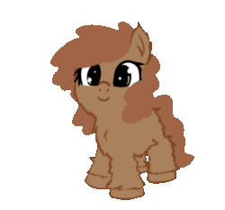 Size: 465x434 | Tagged: safe, artist:neuro, oc, oc only, oc:evergreen, pony, /mlp/, animated, butt fluff, chest fluff, ear fluff, ears, excessive fluff, eyes closed, female, filly, floppy ears, fluffy, gif, simple background, snowpony (species), taiga pony, transparent background, unshorn fetlocks, yelling