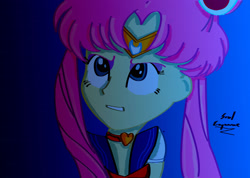 Size: 2480x1766 | Tagged: safe, artist:dashdeviant, derpibooru import, fluttershy, equestria girls, alternate hairstyle, choker, female, gritted teeth, looking at something, meme, sailor moon, sailor moon redraw meme, serena tsukino, solo