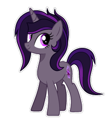 Size: 770x866 | Tagged: safe, artist:sunlightshimmer64, derpibooru import, oc, oc:dark sparkle, pony, unicorn, base used, offspring, outline, parent:king sombra, parent:twilight sparkle, parents:twibra, simple background, solo, transparent background