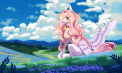 Size: 5000x3000 | Tagged: safe, artist:ohhoneybee, derpibooru import, oc, oc:tsetsumi, pegasus, pony, female, mare, solo