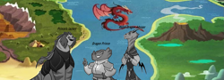 Size: 1387x497 | Tagged: safe, derpibooru import, dragon, dragon lands, dragon prince, g5 speculation, map, theory