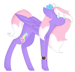 Size: 590x569 | Tagged: safe, artist:yuumirou, derpibooru import, oc, oc:rainbow biscuit, pegasus, pony, female, mare, simple background, solo, transparent background