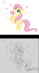 Size: 864x1616 | Tagged: safe, artist:lauren faust, derpibooru import, fluttershy, earth pony, pony, earth pony fluttershy, female, mare, simple background