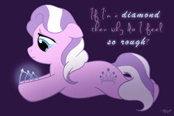 Size: 3000x2000 | Tagged: safe, artist:tayarinne, derpibooru import, diamond tiara, earth pony, pony, crying, female, filly, sad, solo