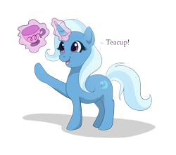Size: 1480x1308 | Tagged: safe, artist:tayarinne, derpibooru import, trixie, pony, unicorn, cup, female, happy, simple background, smiling, solo, teacup, that pony sure does love teacups, transparent background