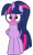 Size: 3168x5342 | Tagged: safe, artist:severity-gray, derpibooru exclusive, derpibooru import, twilight sparkle, twilight sparkle (alicorn), alicorn, pony, absurd resolution, alternate hairstyle, blushing, eyeshadow, female, folded wings, looking at you, makeup, mare, ponytail, simple background, solo, transparent background, wings