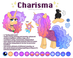 Size: 3128x2500 | Tagged: safe, artist:pink-pone, derpibooru import, oc, oc:charisma, pony, unicorn, clothes, female, mare, reference sheet, simple background, solo, transparent background