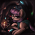 Size: 3000x3000 | Tagged: safe, artist:t72b, derpibooru import, maud pie, earth pony, pony, candle, cave, clothes, cute, dress, female, glowing, jewel, looking at you, lying down, mare, mine, prone, rock hammer, rock horse, smiling, smiling at you, solo, stone, when she smiles