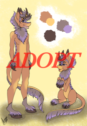 Size: 1640x2360 | Tagged: safe, artist:stirren, derpibooru import, oc, anthro, kirin, adoptable, auction, male