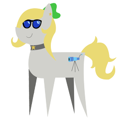 Size: 1998x1998 | Tagged: safe, artist:gray star, derpibooru exclusive, derpibooru import, oc, oc only, oc:gray star, earth pony, pony, bow, choker, glasses, pointy ponies, simple background, smiling, solo, transparent background