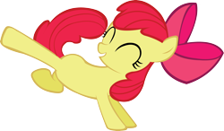 Size: 4064x2371 | Tagged: safe, artist:midnite99, derpibooru import, apple bloom, earth pony, female, filly, kick, solo, vector
