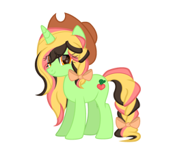 Size: 2600x2200 | Tagged: safe, artist:ponkusdraws, derpibooru import, oc, oc:earth sprout, pony, unicorn, female, hat, mare, solo