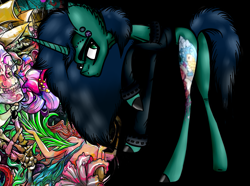 Size: 1953x1454 | Tagged: safe, artist:beamybutt, derpibooru import, oc, oc only, pony, unicorn, clothes, ear fluff, ears, eyelashes, hoof polish, horn, solo, tattoo, unicorn oc