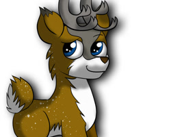 Size: 1000x800 | Tagged: safe, artist:tranzmuteproductions, derpibooru import, oc, oc only, oc:tyandaga, deer, antlers, deer oc, male, simple background, smiling, white background