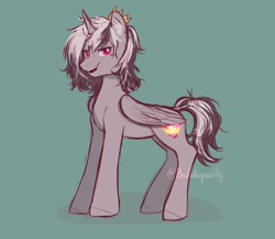 Size: 2048x1775 | Tagged: safe, artist:bubblepurity, derpibooru import, oc, oc only, alicorn, pony, alicorn oc, horn, solo, wings