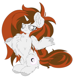 Size: 4269x4500 | Tagged: safe, artist:beigedraws, derpibooru import, oc, oc only, pony, unicorn, :3, absurd resolution, chest fluff, excessive chest fluff, excessive fluff, fluffy, horn, simple background, sitting, solo, transparent background, unicorn oc