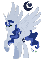 Size: 2392x3240 | Tagged: safe, artist:magicuniclaws, derpibooru import, oc, alicorn, pony, magical lesbian spawn, male, offspring, parent:moonlight raven, parent:princess luna, simple background, solo, stallion, transparent background