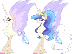 Size: 3867x2887 | Tagged: safe, artist:kurosawakuro, derpibooru import, oc, alicorn, hybrid, pony, female, interspecies offspring, mare, offspring, parent:discord, parent:princess celestia, parents:dislestia, simple background, solo, transparent background