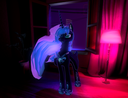 Size: 1280x977 | Tagged: safe, artist:syah, derpibooru import, nightmare moon, 3d, 3d model