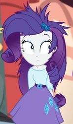 Size: 1140x1920 | Tagged: safe, derpibooru import, screencap, rarity, equestria girls, movie magic, spoiler:eqg specials, clothes, cropped, female, messy hair, solo