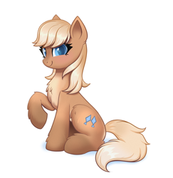 Size: 1830x1879 | Tagged: safe, artist:confetticakez, oc, oc only, oc:salmon run, pony, /mlp/, blaze (coat marking), blushing, chest fluff, coat markings, cute, female, fluffy, looking at you, looking sideways, mare, pale belly, raised hoof, raised leg, side view, simple background, sitting, smiling, smiling at you, snow mare, snowpony (species), socks (coat marking), taiga pony, white background, wip, yakutian horse