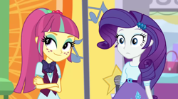 Size: 1920x1078 | Tagged: safe, derpibooru import, screencap, rarity, sour sweet, dance magic, equestria girls, spoiler:eqg specials