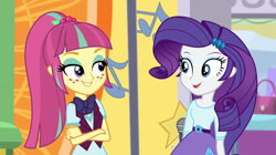 Size: 1920x1078 | Tagged: safe, derpibooru import, screencap, rarity, sour sweet, dance magic, equestria girls, spoiler:eqg specials