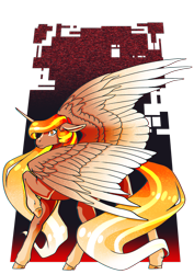 Size: 1920x2716 | Tagged: safe, artist:oneiria-fylakas, derpibooru import, oc, oc only, alicorn, pony, alicorn oc, commission, horn, simple background, solo, transparent background, wings, ych result