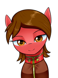 Size: 468x630 | Tagged: safe, artist:truffle shine, derpibooru import, earth pony, pony, equestria at war mod, lieutenant zofia, ponified, red alert 2, simple background, solo, transparent background