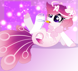 Size: 4068x3708 | Tagged: safe, artist:2pandita, derpibooru import, oc, oc:huffle puffle, earth pony, pony, drawing self, female, mare, mouth hold, pencil, solo