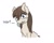 Size: 4096x3263 | Tagged: safe, artist:simplesample, derpibooru import, oc, earth pony, fish, pony, absurd resolution, chest fluff, cute, looking at you, mouth hold, simple background, snowpony (species), solo, taiga pony, white background, yakutian horse