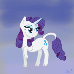 Size: 1600x1600 | Tagged: safe, artist:alice, derpibooru import, rarity, pony, unicorn, solo