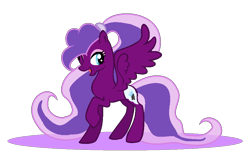 Size: 940x594 | Tagged: safe, artist:aonairfaol, derpibooru import, oc, oc only, pegasus, pony, base used, eyelashes, female, magical lesbian spawn, mare, offspring, parent:pinkie pie, parent:princess luna, parents:lunapie, pegasus oc, raised hoof, raised leg, simple background, smiling, solo, transparent background, wings