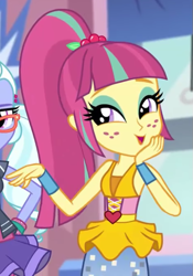 Size: 481x689 | Tagged: safe, derpibooru import, screencap, sour sweet, sugarcoat, dance magic, equestria girls, spoiler:eqg specials, cropped, cute, female, freckles, sleeveless, sourbetes