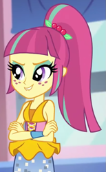 Size: 437x709 | Tagged: safe, derpibooru import, screencap, sour sweet, dance magic, equestria girls, spoiler:eqg specials, cropped, sleeveless, solo