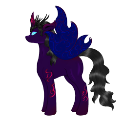 Size: 1000x1000 | Tagged: safe, artist:lord atlantean, derpibooru import, oc, oc only, oc:umbra, female, mare, simple background, solo, transparent background