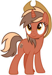 Size: 1024x1470 | Tagged: safe, artist:pegasski, derpibooru import, oc, oc:softbox, pony, unicorn, female, hat, mare, simple background, solo, transparent background