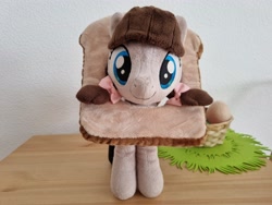 Size: 4032x3024 | Tagged: safe, artist:xeto_de, derpibooru import, oc, oc:connie bloom, bread, food, irl, photo, plushie