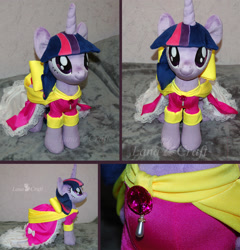 Size: 1920x2003 | Tagged: safe, artist:lanacraft, derpibooru import, twilight sparkle, twilight sparkle (alicorn), alicorn, pony, clothes, coronation dress, dress, irl, photo, plushie, solo