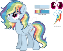 Size: 1280x1027 | Tagged: safe, artist:dayspringsentryyt, derpibooru import, rainbow dash, oc, pony, alternate design, base used, simple background, solo, transparent background