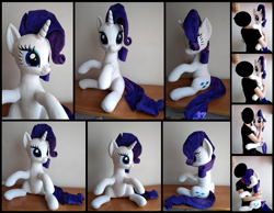 Size: 2778x2152 | Tagged: safe, artist:littlefairyswonders, derpibooru import, rarity, human, pony, irl, photo, plushie, solo