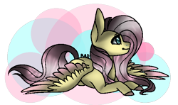 Size: 646x383 | Tagged: safe, artist:aonairfaol, derpibooru import, fluttershy, pegasus, pony, colored hooves, cute, daaaaaaaaaaaw, female, lying down, mare, prone, shyabetes, simple background, transparent background, two toned wings, wings