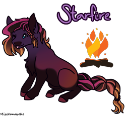 Size: 1950x1800 | Tagged: safe, artist:misskanabelle, derpibooru import, oc, oc only, earth pony, pony, :p, braided tail, colored hooves, earth pony oc, fire, one eye closed, simple background, solo, tongue, tongue out, transparent background, wink