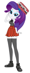 Size: 1359x3300 | Tagged: safe, artist:sapphire, derpibooru exclusive, derpibooru import, rarity, equestria girls, alternate clothes, bedroom eyes, crossover, female, high res, looking at you, pokémon, serena (pokemon), simple background, sleeveless, smiling, smiling at you, solo, transparent background