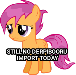 Size: 723x711 | Tagged: safe, edit, scootaloo, meta, ponybooru, sad, simple background, transparent background