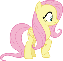 Size: 3100x3000 | Tagged: safe, artist:cloudyglow, derpibooru import, fluttershy, pegasus, pony, scare master, season 5, .ai available, female, simple background, solo, transparent background, vector