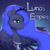 Size: 6000x6000 | Tagged: safe, artist:ottava, derpibooru import, princess luna, alicorn, bust, crown, female, jewelry, mare, portrait, regalia, second life, text