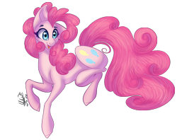 Size: 1444x1142 | Tagged: safe, artist:greenmarta, artist:sodapopfairypony, derpibooru import, pinkie pie, earth pony, pony, collaboration, female, simple background, solo, transparent background